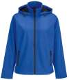 04448 Lds Race Hood SOL'S Ladies Race Hooded Soft Shell Jacket Royal Blue colour image